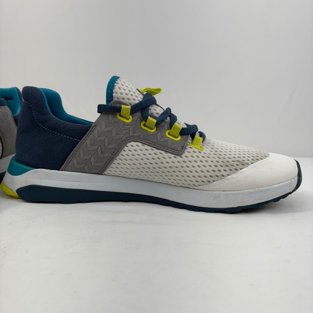 OluKai‎ Wailuku Mesh Athletic Running Sneakers Shoes Bright White Lagoon Size 11 - Picture 9 of 12